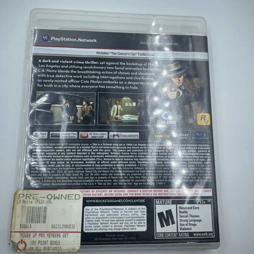 PS3 Game Lot of 5 - Beyond Two Souls STEELBOOK, God of War, L.A. Noire & More!